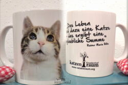 Keramiktasse „Hector“ mit Spruch